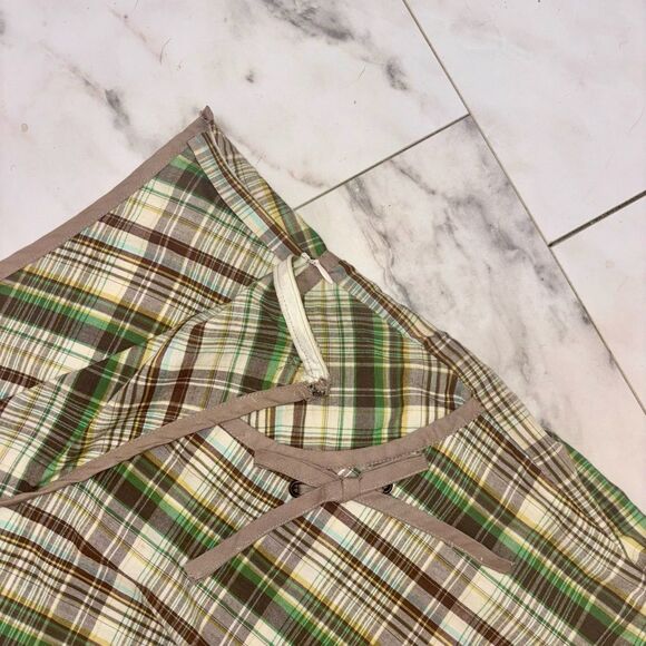 Vintage Plaid A-Line Skirt w/ Pockets Size 12 Preppy Academia Fall Style - Picture 7 of 9